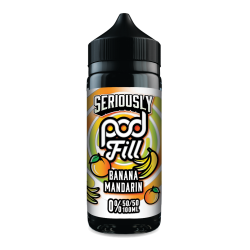Seriously Pod Fill - 0% 50/50 - Banana Mandarin